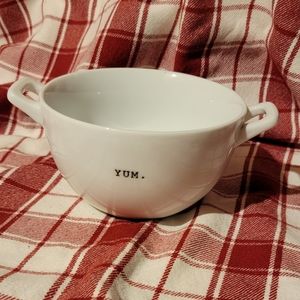 The Cellar "yum" large soup bowl